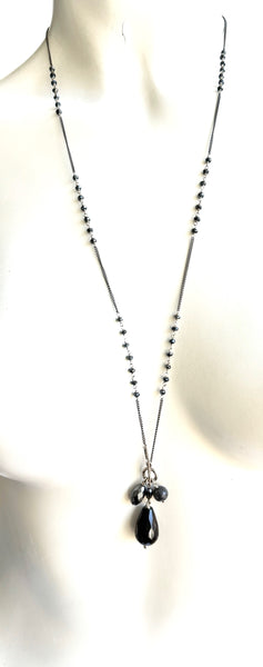 Chan Luu Onyx Silver Necklace