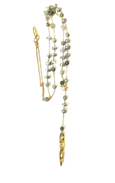 Chan Luu Labradorite Lariat Necklace