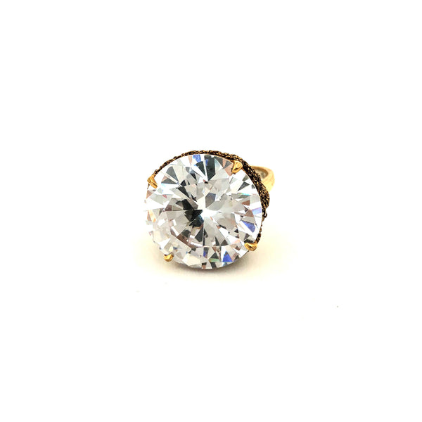 Swarovski Crystal Crochet Ring