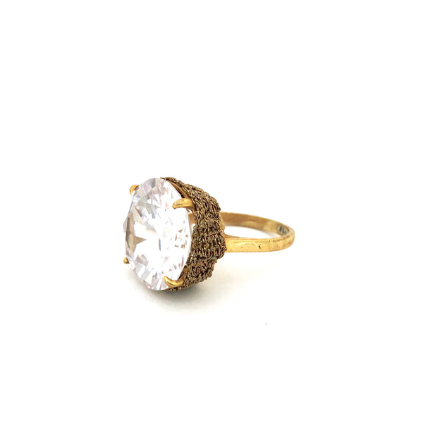 Swarovski Crystal Crochet Ring