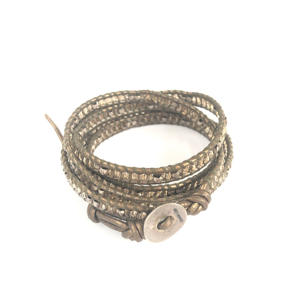 Silver Crystal Wrap Bracelet
