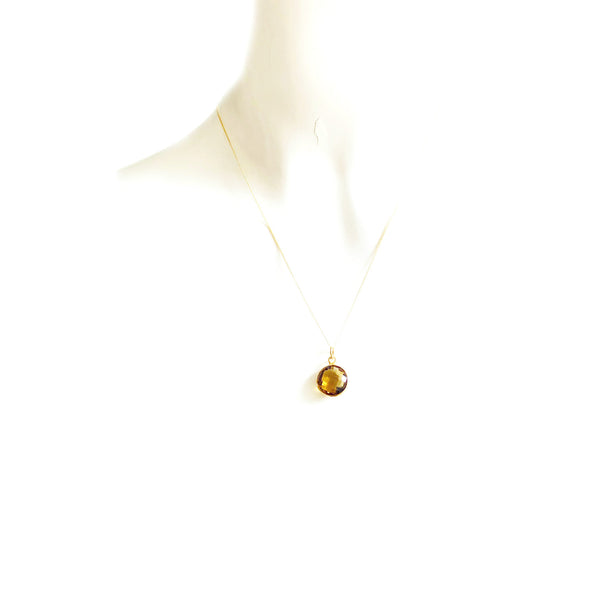 Honey Quartz Pendant