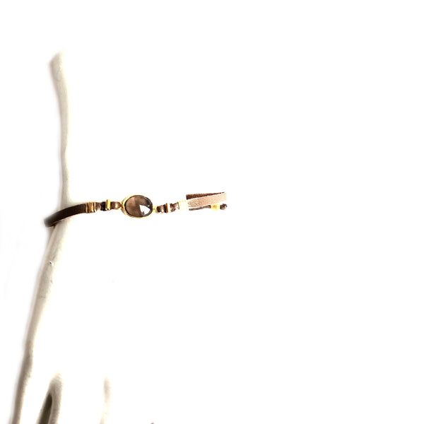 Chan Luu  Leather Stone Bracelet