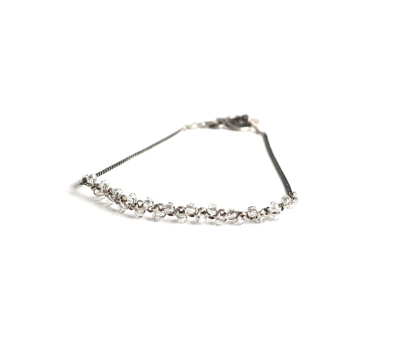 Sterling Silver Crystal Bracelet