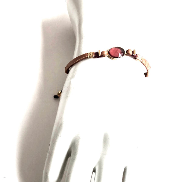 Chan Luu  Leather Stone Bracelet